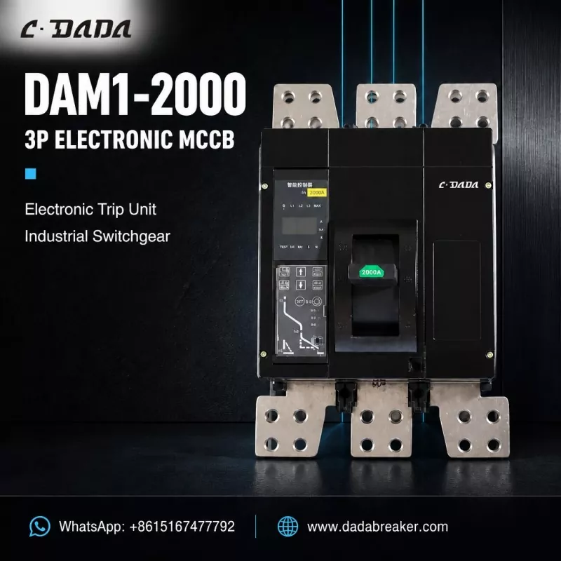 DAM1-2000 3P elektronski MCCB za industrijske sklopne uređaje | C·DADA Electric
